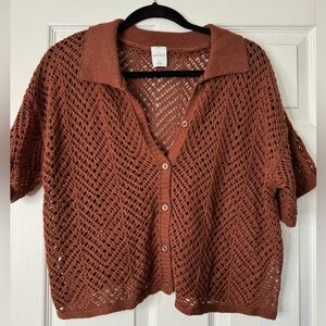 Crochet Button Up Top